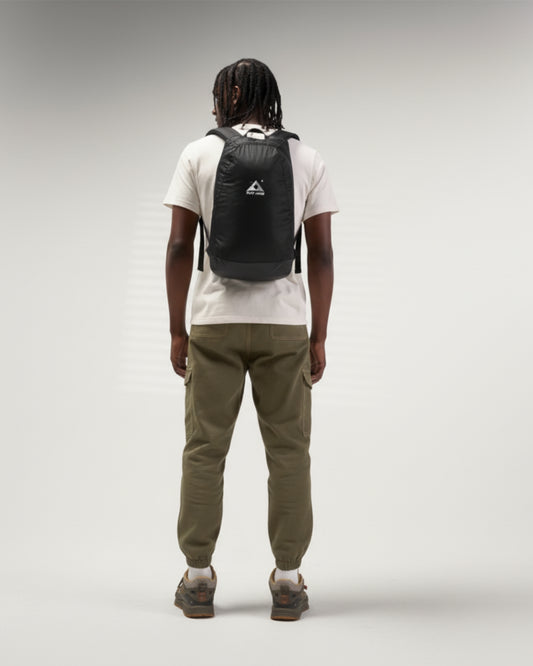 Ultralight Foldable Travel Backpack – Black Edition