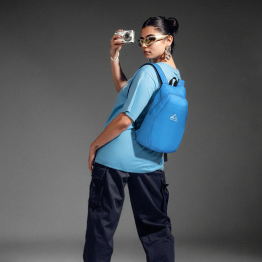 Ultralight Foldable Travel Backpack – Sky Blue